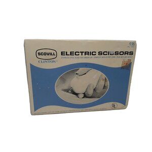 Vintage Scovill Clinton 716c Electric Scissors, 8ft Cord